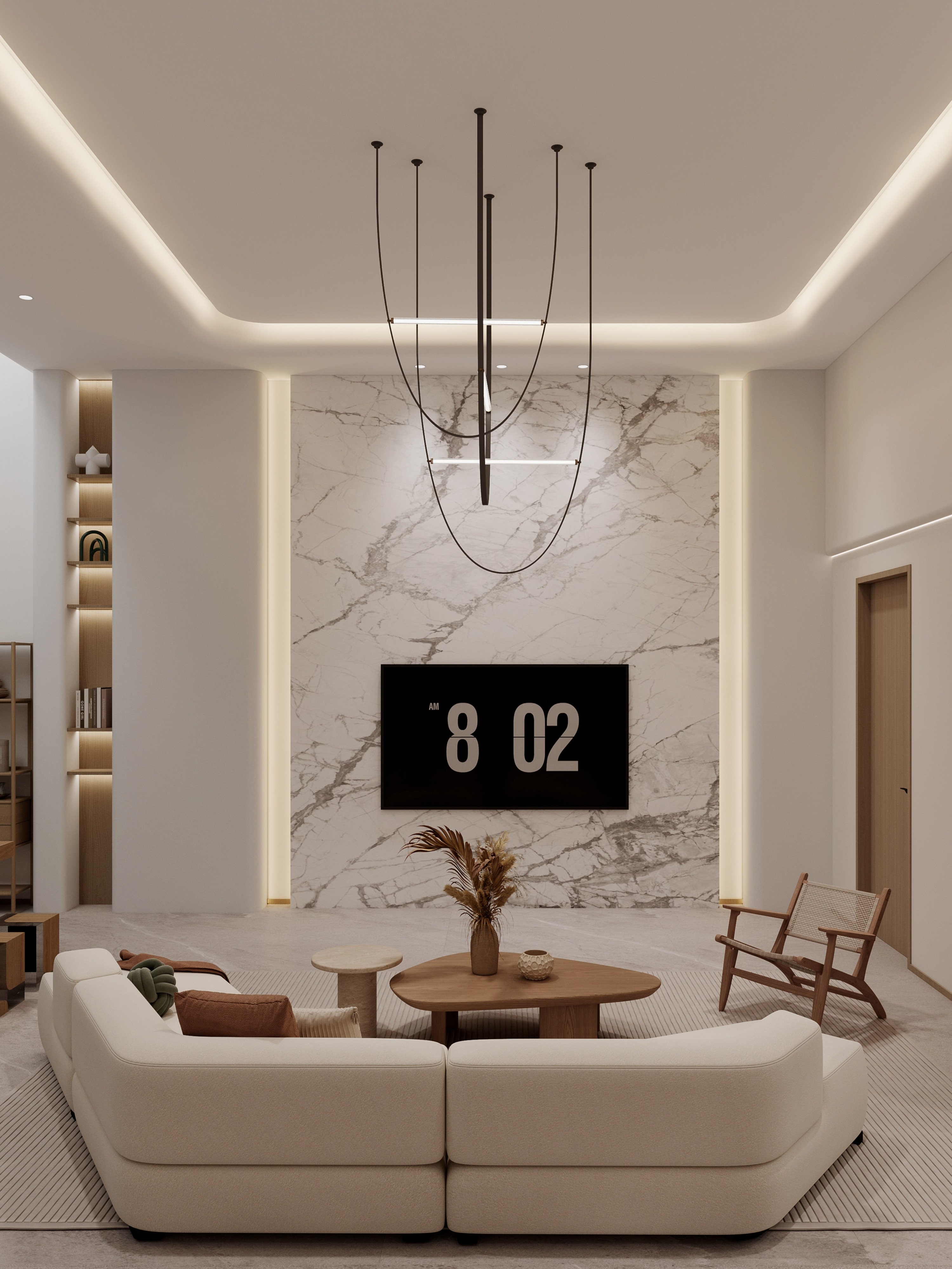 高级与舒适共鸣,270㎡现代风别墅诠释生活艺术范式