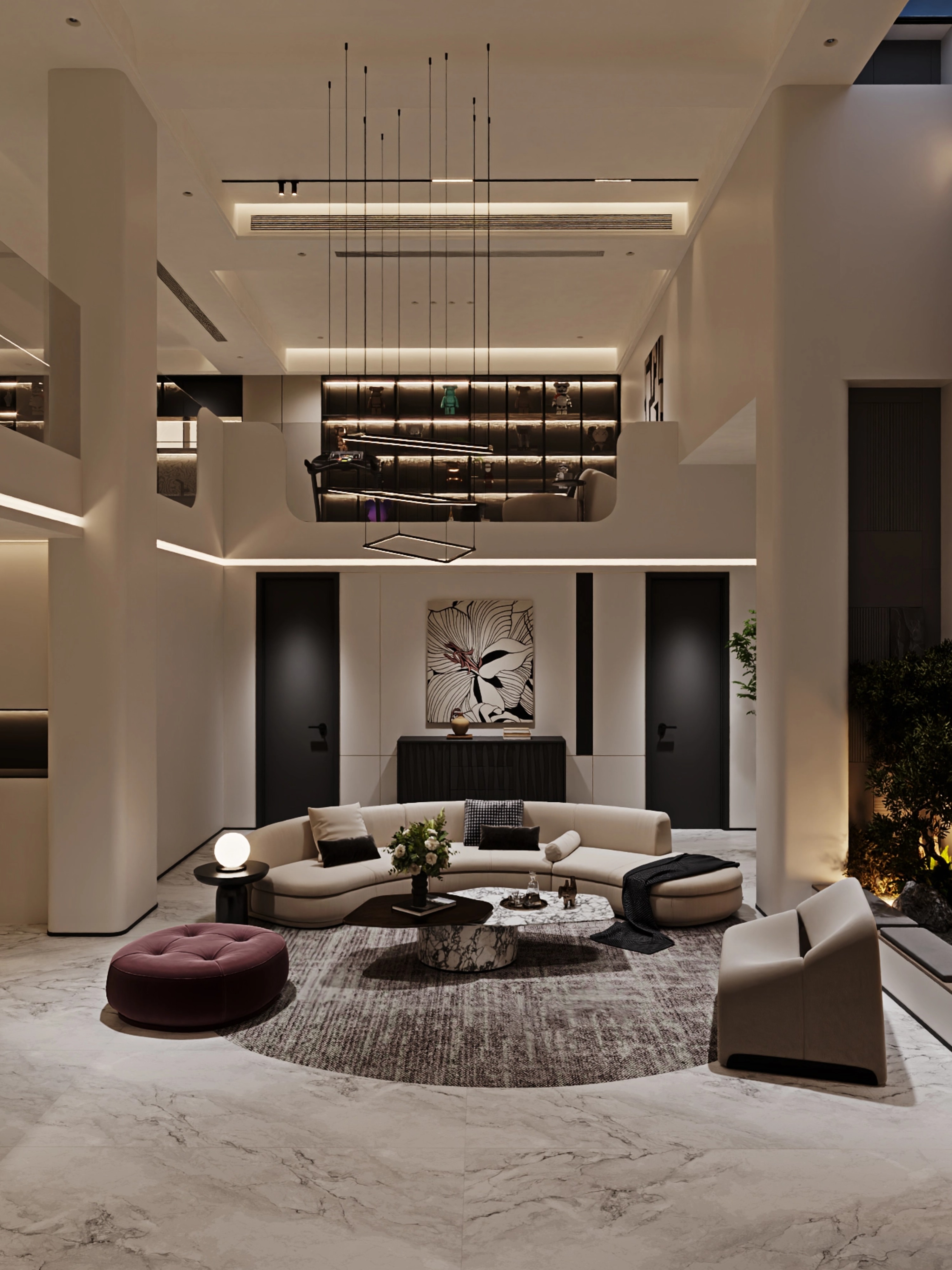 以生活为引,500㎡现代空间写尽从容与品味